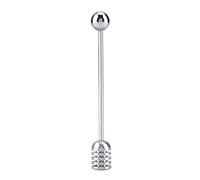 Honey Dipper, en acier inoxydable miel mélange outil de bâton en argent arrogant arrogant avec un smagère à bouffée de cuillère à la cuillère pour la cuisine pour la cuisine