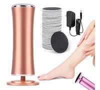 Honey Glow Pied, Honey Glow Foot, Powerful Electric Honey Kit with 60 Replacement Discs, Adjustable Speed, for Calluses Dead Skin Chapped Feet, Pedicure (Or)