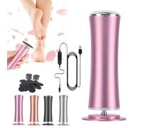 Honey Glow Pied, Mielle Glow Pied, Honeyglow Kit Beauté Pieds, Rape Electrique Ponceuse Pieds de callosités Avec 60 Disques De Papier Pour Femmes Hommes Pédicures (Rose)