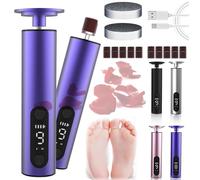 Honey Glow Pied, Mielle Glow Ponceuse Pied, 2-in-1 Rapeuse Pieds électrique, Honey Glows Kit Beauté Pieds, 9 Vitesses Réglables Avec Batterie 2000mAh Meulage Nano pour Talons Fissurés,Callosités(Bleu)