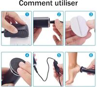 Honey Glow Pied, Mielle Ponceuse Pied, Rape Pieds Électrique,Honey Glow Kit Beauté Pieds, Avec 60 Tampons Glide Pour Éliminer (Pink)
