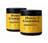 Honey Gummies Pour Hommes, Végétalien, Sans OGM (2 Bouteilles)