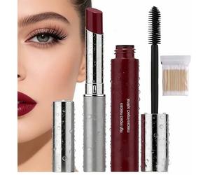Honey Lip & Eye Bundle Set,Almost Lipstick Honey + High Impact Mascara,Black Tinted Lip Balm, Sheer Hydrating Lipstick,Non-Sticky Soft-Shine Finish, For Women Facial And Lips Care.