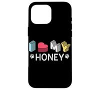 Honey Pet Lover Nom personnalisé pour Chien Coque pour iPhone 16 Pro Max