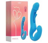 Honey Play Box Harmony Duo - Vibromasseur Intime Intelligent à Sangle (Bleu)