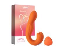Honey Play Box Joi Pro - Vibromasseur et Lèche-Clitoris 2-en-1 Orange