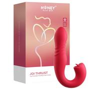 Honey Play Box Joi Thrust 2 - Vibromasseur à langue à poussée contrôlé par application (rouge)