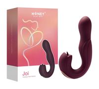 Honey Play Box Joi - vibromasseur point G rotatif lécheur - silicone violet
