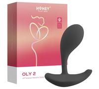 Honey Play Box Oly 2 - stimulateur point G et clitoris connecté - silicone noir