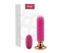 Honey Play Box Rose Twister - Bouchon anal vibrant rose rechargeable