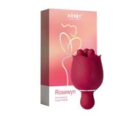 Honey Play Box Rosewyn Vibromasseur et stimulateur ciblé 2-en-1, Rouge
