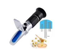 Honey Refractometer with Atc - Refractometer for Honey Moisture, Brix And Baume, 58-90% Brix Scale Range Honey Moisture Tester (honey Refractometer)