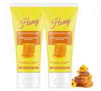 Honey Tearing Mask Peel, Masque Peel off Visage De Miel, Honey Tearing Mask, Honeys Tearing Peel Mask Oil Control Facia, Honey Peel off Masque Pour Le Visage, Nettoyant Des Pores Du Visage (2PC)