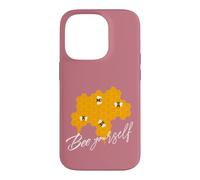 Honeybee Be Yourself Citation de Ruche Jaune Coque pour iPhone 14 Pro