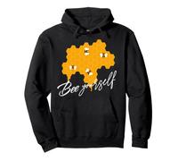 Honeybee Be Yourself Citation de Ruche Jaune Sweat à Capuche