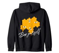 Honeybee Be Yourself Citation de Ruche Jaune Sweat à Capuche
