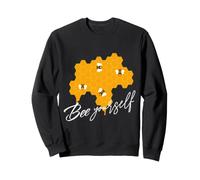 Honeybee Be Yourself Citation de Ruche Jaune Sweatshirt