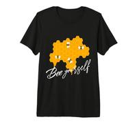 Honeybee Be Yourself Citation de Ruche Jaune T-Shirt Haut de Gamme