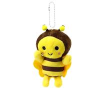 Honeybee Stuffed Doll Keychain - Soft Plush Animal Pendant Ornament Item, Cute Hanging Bag Charm Accessory Set, Mini Bee Decorative Clip Tool, Portable Styling Accessory | Vehicle Decor, School Bag Us