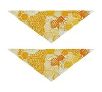 Honeybees Flowers Pet Good Breathability Lot de 2 pièces pour déguisement d'animaux de compagnie de différentes tailles 63,5 x 22,9 cm 20,3 cm