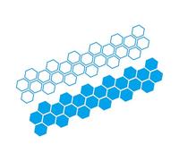 Honeycomb Stickers for Cars - Hexagon Car Window Stickers, Automotive Body Decals | Cool Car Sticker Decoration System, Exterior Vinyl Decal Solution for Window Door Bumper