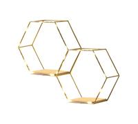 Honeycomb Wall Shelf - Hexagon Walls Decor With LED Lights, Geometric Storage Display, Modern Floating Walls Organizer, Decorative Design | Wall Shelf For Living Room Bedroom Bathroom