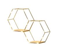 Honeycomb Wall Shelves - Étagère murale hexagonale légère | Geometric Floating Shelf for Bedroom, Lounge, Kitchen, Workplace, Rustic Storage Unit Unit for Plants, Frames, Books, Décorations, Stylish