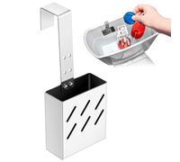 Honeydak Support de réservoir de toilette en acier inoxydable avec crochet réglable, 8,1 x 7,1 x 3,1 cm