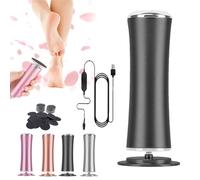 Honeyglow Kit Beauté Pieds, Honey Glow Ponceuse Pied, Mielle Rape Electrique de callosités Avec 60 Disques De Papier Pour Femmes Hommes Pédicures (Noir)