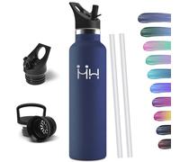 HoneyHolly Bouteille Isotherme 1L, étanche sans BPA, Gourde Isotherme, Double Paroi, Bouteille, 18/8 Acier Inoxydable, Gourde INOX, Bouteille d'eau pour Sport, Randonnée, École, Bureau