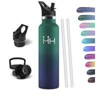 HoneyHolly Bouteille Isotherme 1L, étanche sans BPA, Gourde Isotherme, Double Paroi, Bouteille, 18/8 Acier Inoxydable, Gourde INOX, Bouteille d'eau pour Sport, Randonnée, École, Bureau