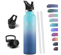 HoneyHolly Bouteille Isotherme 1L, étanche sans BPA, Gourde Isotherme, Double Paroi, Bouteille, 18/8 Acier Inoxydable, Gourde INOX, Bouteille d'eau pour Sport, Randonnée, École, Bureau