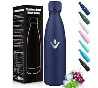HoneyHolly Bouteille Isotherme, Acier Inoxydable 18/8, Gourde Isotherme 750ML, Sans BPA, Gourde Sport, Étanche Double Isolation, Gourde Inox pour Le Camping, Gymnases, Sports-Bleu Foncé
