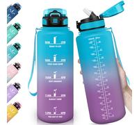 HoneyHolly Gourde, 1500ML & Étanches, Gourde Sport, Marqueur de Temps de Motivation, Gourde Paille, Échelle de mesure, Bouteille d'eau, Gourdes pour Sport, Camping, Randonnée, Yoga