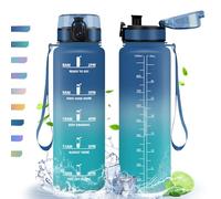 HoneyHolly Gourde, 1L, Gourde Sport, Gourde Filtre et Marqueur de Temps, Sans BPA, Bouteille d'eau pour Sport, Fitness, Yoga, L'école, Bureau