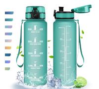 HoneyHolly Gourde, 500ml, Gourde Sport, Gourde Filtre et Marqueur de Temps, Sans BPA, Bouteille d'eau pour Sport, Fitness, Yoga, L'école, Bureau