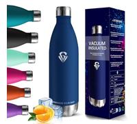HoneyHolly Gourde Isotherme - 1000ML - Gourde Inox sans BPA Sport Étanche, Réutilisable, Bouteille Isotherme, Processus de revêtement en Poudre, Thermos, pour Running, Bureau, École