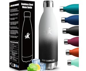HoneyHolly Gourde Isotherme - 1000ML - Gourde Inox sans BPA Sport Étanche, Réutilisable, Bouteille Isotherme, Processus de revêtement en Poudre, Bouteille pour Running, Bureau, École