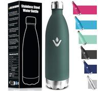 HoneyHolly Gourde Isotherme 1L, Sans BPA, Bouteille Isotherme, Acier Inoxydable 18/8, Gourde Sport, Étanche Double Isolation, Water Bottle pour Le Camping, Excursion, Courts Voyages
