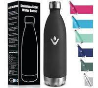 HoneyHolly Gourde Isotherme 1L, Sans BPA, Bouteille Isotherme, Acier Inoxydable 18/8, Gourde Sport, Étanche Double Isolation, Water Bottle pour Le Camping, Excursion, Courts Voyages