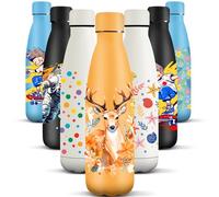 HoneyHolly Gourde Isotherme, 500 ml sans BPA, Bouteille Isotherme, 24h Froid & 12h Chaud, Bouteille d'eau, Étanche, Acier Inoxydable 18/8, Gourde Inox pour Sport, Camping, École