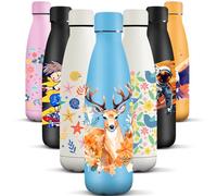 HoneyHolly Gourde Isotherme, 500 ml sans BPA, Bouteille Isotherme, 24h Froid & 12h Chaud, Bouteille d'eau, Étanche, Acier Inoxydable 18/8, Gourde Inox pour Sport, Camping, École