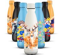 HoneyHolly Gourde Isotherme, 500 ml sans BPA, Bouteille Isotherme, 24h Froid & 12h Chaud, Bouteille d'eau, Étanche, Acier Inoxydable 18/8, Gourde Inox pour Sport, Camping, École