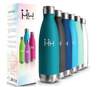 HoneyHolly Gourde Isotherme - 500ML - Gourde Inox sans BPA, Gourde Sport Étanche, Réutilisable, Bouteille Isotherme, Processus de revêtement en Poudre, Gourde Metal pour Running, École, Bureau, Foot