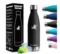 HoneyHolly Gourde Isotherme - 500ML - Gourde Inox sans BPA, Réutilisable, Bouteille Isotherme, Processus de revêtement en Poudre, Bouteille Sport Étanche, pour Running, Bureau, École