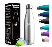 HoneyHolly Gourde Isotherme - 500ML - Gourde Inox sans BPA, Réutilisable, Bouteille Isotherme, Processus de revêtement en Poudre, Bouteille Sport Étanche, pour Running, Bureau, École