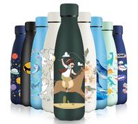 HoneyHolly Gourde Isotherme, Acier Inoxydable 18/8, Bouteille Isotherme, 500ML Sans BPA, Gourde Inox Enfant, Étanche Double Isolation, Bouteille Inox pour Le Camping, Les Écoles, Les Gymnases