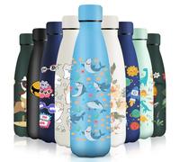 HoneyHolly Gourde Isotherme, Acier Inoxydable 18/8, Bouteille Isotherme, 500ML Sans BPA, Gourde Inox Enfant, Étanche Double Isolation, Bouteille Inox pour Le Camping, Les Écoles, Les Gymnases