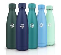 HoneyHolly Gourde Isotherme, Acier Inoxydable 18/8, Bouteille Isotherme, 500ML Sans BPA, Gourde Inox Enfant, Étanche Double Isolation, Bouteille Inox pour Le Camping, Les Écoles, Les Gymnases