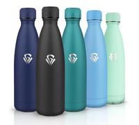 HoneyHolly Gourde Isotherme, Acier Inoxydable 18/8, Bouteille Isotherme, 500ML Sans BPA, Gourde Inox Enfant, Étanche Double Isolation, Bouteille Inox pour Le Camping, Les Écoles, Les Gymnases